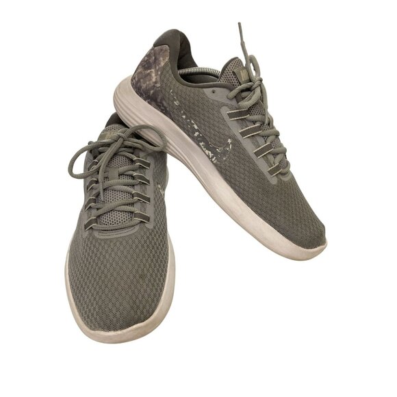 Nike 898483 Lunarlon womens Size 10 Gray camo Mesh Athletic Running Shoes - Picture 1 of 8